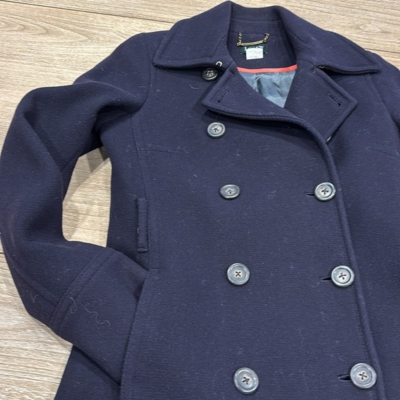 J Crew classic long Peacoat - Picture 3 of 8
